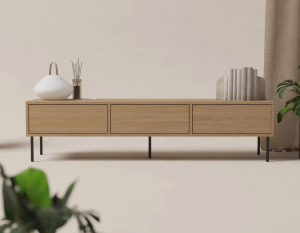 Szafka RTV drewniana w stylu loft 180 x 45 cm