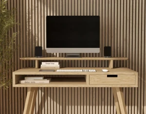 Drewniana podstawka pod monitor
