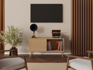 Nowoczesna wysoka komoda RTV 120 cm
