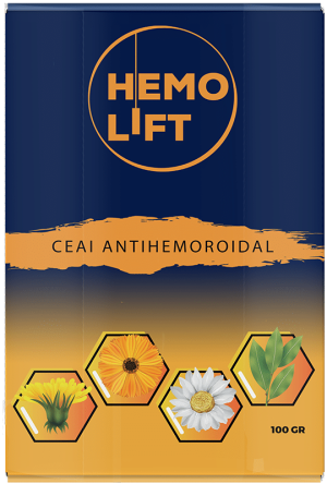 Ceai AntiHemoroidal cu 8 Plante Naturale cu efect Calmant si VenoTonic - HemoLift