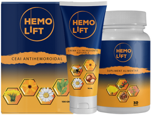 Schema AntiHemoroidala cu Pastile, Ceai si Crema - 100% Naturale HemoLift