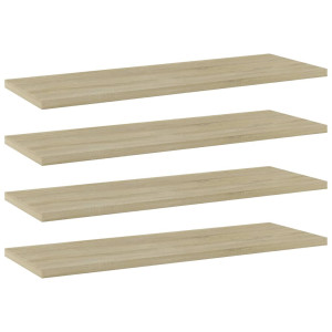 vidaXL Hylleplater 4 stk sonoma eik 60x20x1,5 cm sponplate