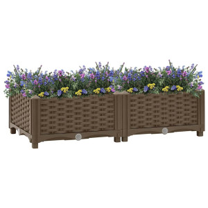 vidaXL Høybed 80x40x23 cm polypropylen