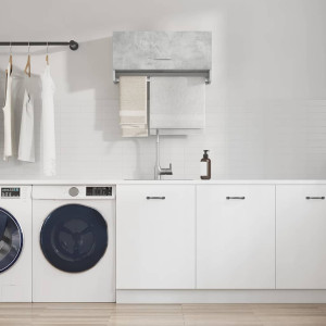 vidaXL Garderobe betonggrå 70x32,5x35 cm konstruert tre