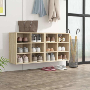 vidaXL Skoskap sonoma eik 2 stk 52,5x30x50 cm