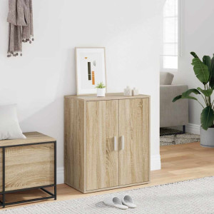 vidaXL Skoskap sonoma eik 60x35x70 cm konstruert tre