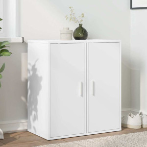 vidaXL Skoskap hvit 2 stk 32x35x70 cm sponplate