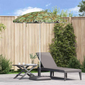 vidaXL Hageparasol 170T polyester Kamuflasje