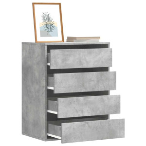 vidaXL Kommode betonggrå 60x41x76 cm konstruert tre