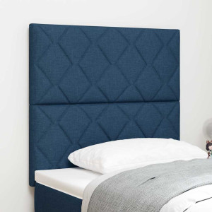 vidaXL LED Hodegavl Blå 100 cm stoff