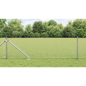 vidaXL Svweiende trådgjerde med spisser 25 x 0,4 m Galvanisert stål