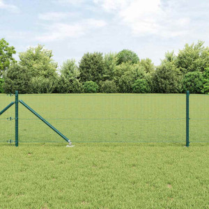 vidaXL Svweiende trådgjerde med spisser 100 x 0,5 m PVC-belagt stål
