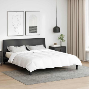 vidaXL Sommerdyne Hvit 240 x 220 cm Fjær