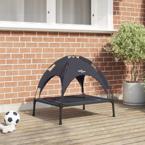 vidaXL Hundeseng Svart 63 x 49,5 x 60 cm Stål