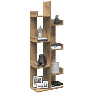 vidaXL Bokhylle artisan eik 48x25,5x140 cm konstruert tre