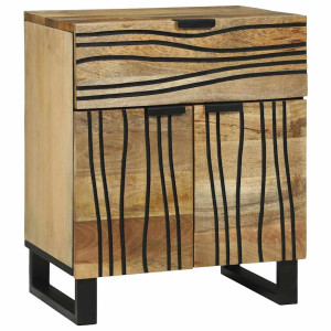 vidaXL Nattbordskap Naturlig 50 x 33 x 60 cm Konstruert tre