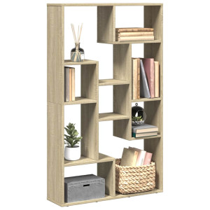 vidaXL Bokhylle sonoma eik 72x20x120,5 cm konstruert tre