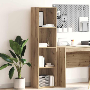 vidaXL Bokhylle artisan eik 40x30x152 cm konstruert tre