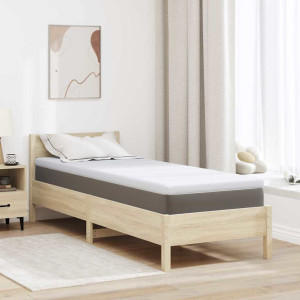 vidaXL Minne skum madrass topper 80 x 200 cm Thick Myk Hvit