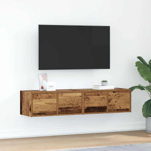vidaXL TV-benker 2 stk gammelt tre 60x31x25,5 cm konstruert tre