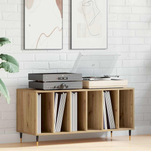vidaXL Plateskap artisan eik 100 x 38 x 48 cm Konstruert tre