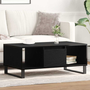 vidaXL Kaffebord Svart Eik 90 x 50 x 36,5 cm Konstruert tre