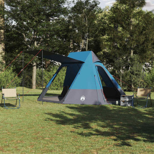 vidaXL Camping Telt med tak med lagring Blå 482 x 360 x 227 cm taft
