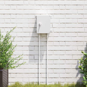 vidaXL Kontrollskap Grå 25 x 13 x 24 cm ABS-plast