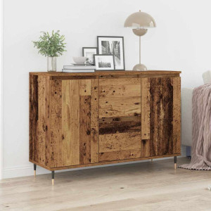 vidaXL Serviesskap Gammelt tre 101,5 x 35 x 70 cm Konstruert tre
