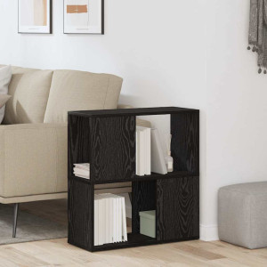 vidaXL TV-benksett 60 x 24 x 63 cm Svart Konstruert tre