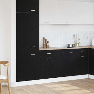 vidaXL Hengende skap Svart Eik 50 x 46 x 81,5 cm Konstruert tre