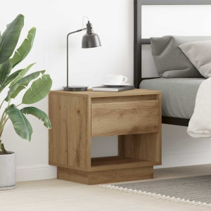 vidaXL Nattbord Artisan Eik 45 x 34 x 44 cm Konstruert tre