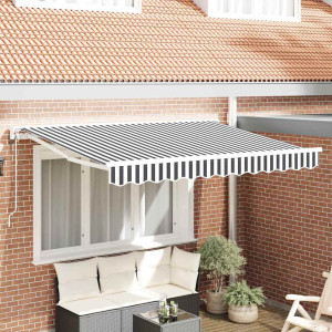 vidaXL Markiseramme Antrasitt og Hvit 350 x 200 cm