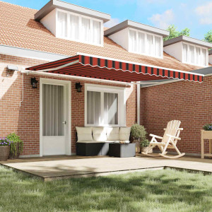 vidaXL Uttrekkbar markise Antrasitt 350 x 250 x 165 cm Stoff og Metall