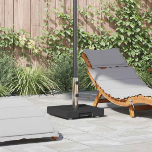 vidaXL Parasollfot Svart 41 x 41 x 37 cm Granitt