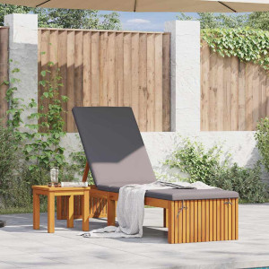 vidaXL Solstol Olje naturlig 200 x 55 x 94 cm Massivt akasietre