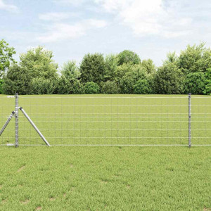 vidaXL Euro gjerde 0,8 x 10 m PVC-belagt jern
