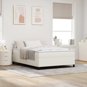 vidaXL Boksfjær Seng Krem 160 x 200 cm Corduroy stoff