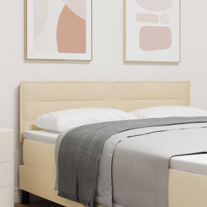 vidaXL Hodegavl Krem 144 cm stoff