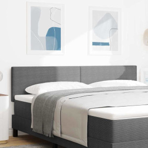 vidaXL Hodegavl Lysegrå 180 cm Corduroy stoff