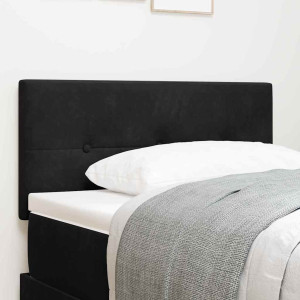 vidaXL Hodegavl Svart 90 cm Fløyel
