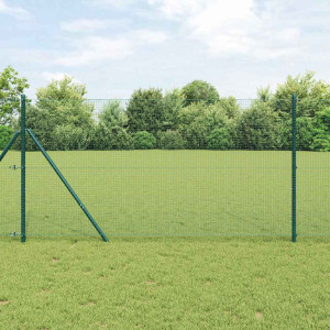 vidaXL Sveist trådgjerde 5000 x 100 cm grønn