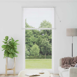 vidaXL Venetianspersienner Hvit 220 x 115 cm Aluminium
