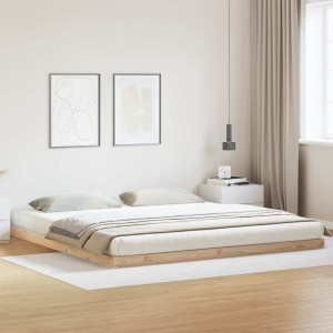 vidaXL Gulvsengramme Naturlig 180 x 220 cm Massiv furu
