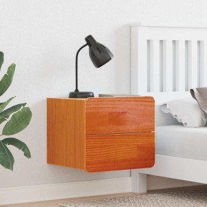 vidaXL Nattbord 2 stk. Brun 39 x 34 x 33 cm Heltre furu