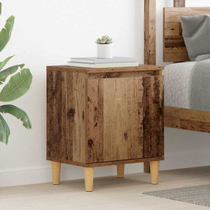 vidaXL Nattbordskap Gammelt tre 40 x 30 x 50 cm Konstruert tre