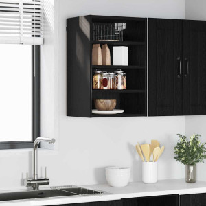 vidaXL Hengende skap Svart eik 40 x 29,5 x 60 cm Konstruert tre
