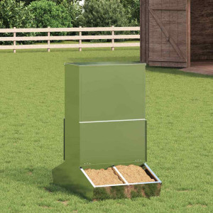 vidaXL Fôringsautomat for Svin sølv 82 x 51 x 91,5 cm Galvanisert Stål