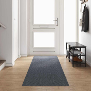 vidaXL Teppeløper Grå 80 x 400 cm stoff