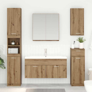vidaXL Vaskeskap Artisan Eik Konstruert tre